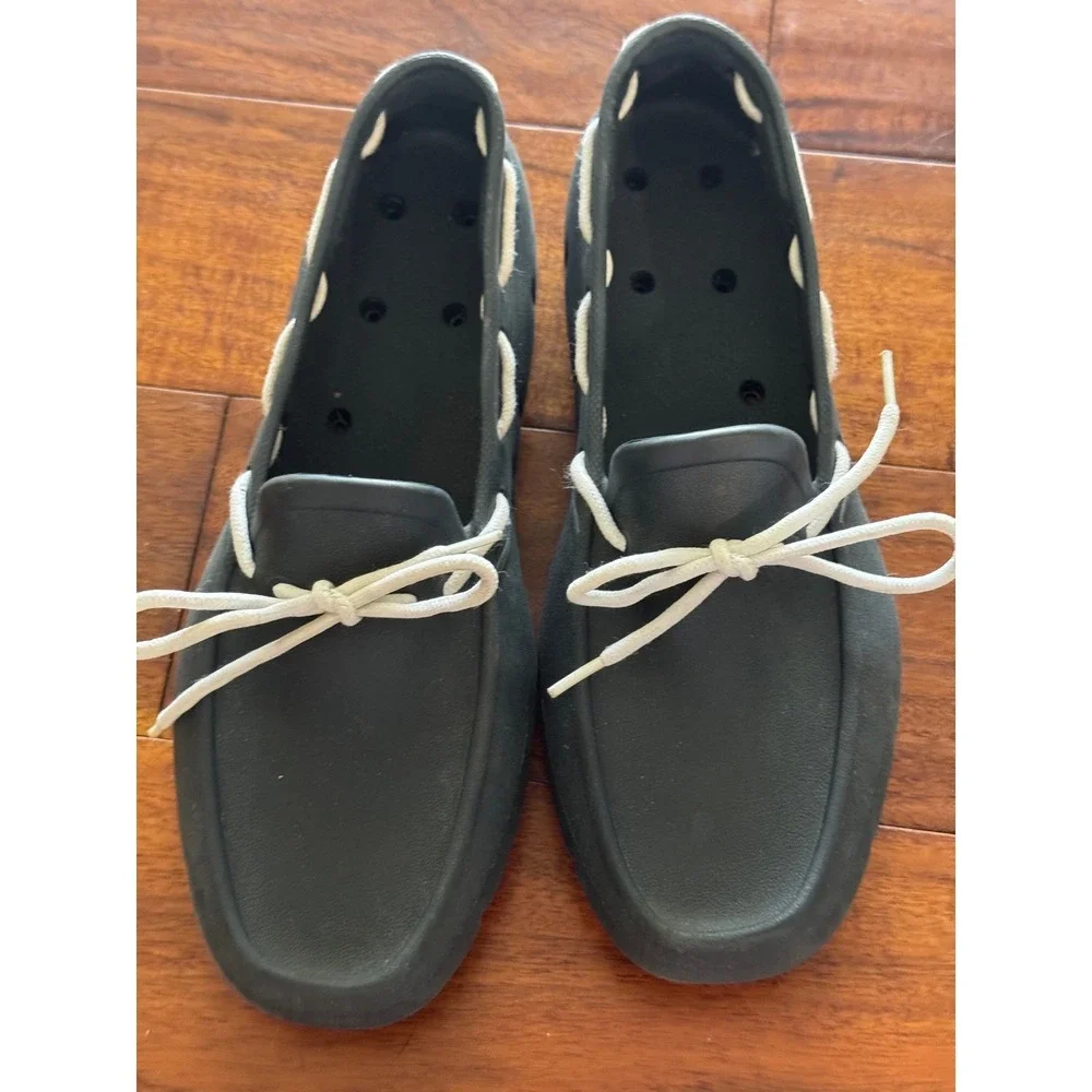 Tucket Mens Dark Blue Slip On Boat Shoes Loafers‎ Moccasins Size 10